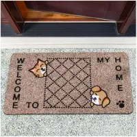 ANRO Welcome to my Home Deurmat Bruin 40x70 cm - Antislip - 3D-effect