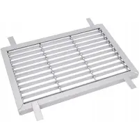 Aqbau Metalen Deurmat 59x39cm Verzinkt Staal - Duurzaam & Onderhoudsvriendelijk