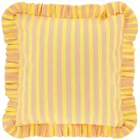 Unique living sierkussen ruth yellow 45x45cm