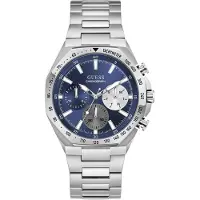 GUESS Analoog horloge ' BLAKE ' blauw / zilver