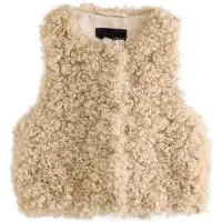 Next - Meisjes - Bodywarmer van krullend imitatiebont - Bruin