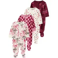 Next - Meisjes - Set van 4 babypyjama's met tweewegritssluiting - Crème