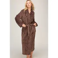 Hunkemoller Badjas van zachte fleece Bruin Dames | Maat: M/L