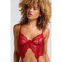 Hunkemoller Bustier Isabelle Rood Dames | Maat: 85C