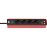 Brennenstuhl Ecolor Usb 4 Stopcontacten Met Schakelaar Stekkerdoos