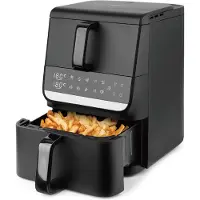 Emerio AF-133542, Dual Zone Airfryer, 10 L (3,5 L + 6,5 L), Digitaal Display, Zwart