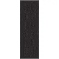 vidaXL Deurmat 60x180 cm zwart