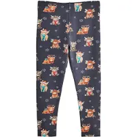 Next Leggings navy / bruin / rood / wit