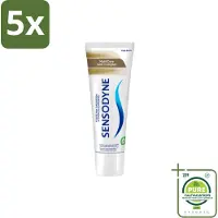 Sensodyne 5 x – Tandpasta – MultiCare – 75 ml - Grootverpakking - Vaatwasstrips - Gevoelige Tanden - Mondverzorging - Tandpasta - Tandgevoeligheid - Tandplak