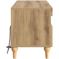 vidaXL LED-TV-kast ALKMAAR, 81 x 35 x 43 cm, Artisan-eikenhout