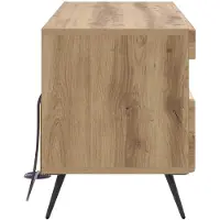 vidaXL LED-TV-kast, gerecycled hout, houtvezel