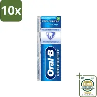 Oral-B 10 x - Pro-Expert Sterk Glazuur - Tandpasta - Beschermt Glazuur - 75 ml - Wasstrips - Tandpasta - Glazuur Beschermen - Glazuur Versterken - Tandplak Beschermen - Glazuur Erosie
