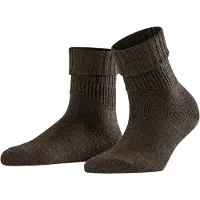 Falke Sokken Women Striggings Rib Boot Dark Brown-Schoenmaat 35 - 38