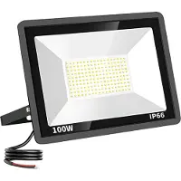 Tsong LED Schijnwerper 100W - 12.000 lm - Daglichtwit 6000K - 120° Breedstraler - IP66 - Terrein- & Gevelverlichting - 2 jaar garantie