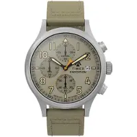 Timex Sierra TW2Y89300 Horloge - Textiel - Crème - Ø 43 mm