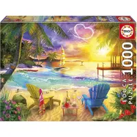 Educa Puzzel – – Love Beach – 1000 stukjes – 68 x 48 cm – Voor volwassenen – Landschapspuzzel