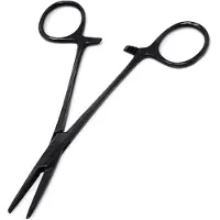 LEV Piercing tang - Hemostatic Forceps - Black Oxide Coated - 5.5" - Piercing tool