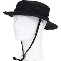 101 Inc - Bush hat with memory wire (kleur: Zwart / maat: S)