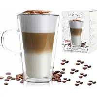Vialli Design Amo Dubbelwandige Glazen Mok 320ml - Stijlvol & Praktisch