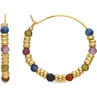 Luxenter Oorbellen 'Deli' goud / gemengde kleuren