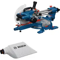 Bosch GCM 305-216S Afkortzaag - Kap- en verstekzaag - 216mm (Zaagblad, klem, stofzak, liniaal) - 0601B61000