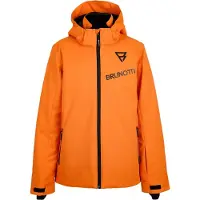 Brunotti Navigaty Boys Snow Jacket | Pumpkin Skijack Oranje Jongens/Meisjes Polyester Capuchon - maat 140