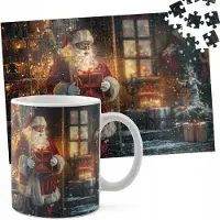 WORLD CASE Kerst Mok & 110-delige Puzzel Set - Cadeau Idee