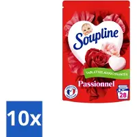 Soupline 10 x – Wasverzachtertabletten – Harten Straling van Passiebloemboeket - 28 tabletten - Voordeelverpakking - 10 stuks