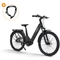 Vogue Artemis - Elektrische Fiets - 28 inch - 250W motor - Actieradius tot 90 km - 7 versnellingen - Hydraulische schijfremmen - Matt Black