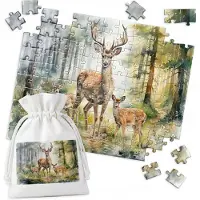WORLD CASE Acquarel Herten Puzzel - 110 Stukken