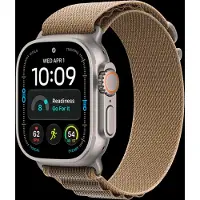 Apple Watch Ultra 4 - 49mm - Natural Titanium - Desert Alpine Loop - S