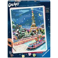 Ravensburger CreArt Kerst in Parijs - Schilderen op Nummer - Volwassenen