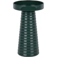 Present Time - Kandelaar Catania Ribbed - Groen - 11x11x19,5 cm