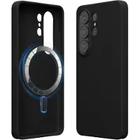 Kwmobile telefoonhoesje geschikt voor Samsung Galaxy S26 Ultra - Hoesje met magneet compatibel met MagSafe - Smartphone case in zwart