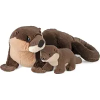 Wild republic Knuffeldier mama en baby rivier Otter