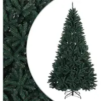 vidaXL - Kunstmatige - Hinged - Kerstboom - 270 - cm - PVC - Donkergroen