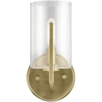 Elstead Lighting LED Wandlamp Nye | 1X E14 Max 40W | Brushed Natural Brass
