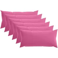vidaXL Kussen met kussen HEERLEN 6 st Roze Polyester