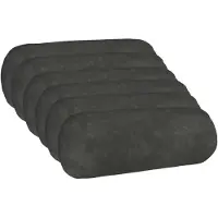 vidaXL Kussen met kussen HEERLEN 6 st Antraciet Microfiber Fleece