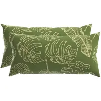 vidaXL Kussen met kussen HEERLEN 2 st Blad Design Polyester