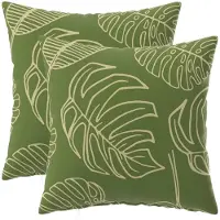 vidaXL Kussen met kussen HEERLEN 2 st Blad Design Polyester