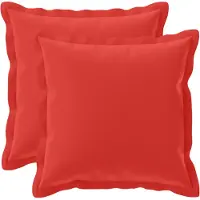 vidaXL Kussen met kussen HOUTEN 2 st Rood Polyester