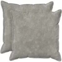 vidaXL Kussen met kussen HOUTEN 2 st Lichtgrijs Microfiber Fleece