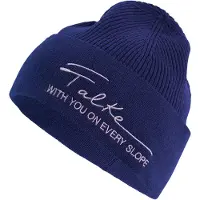 Falke Ski Wool Beanie sneldrogend warm wol muts unisex blauw - maat ONESIZE