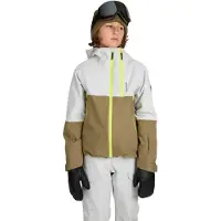 Brunotti Kany Ski- en snowboardjas jongens Groen dessin 140