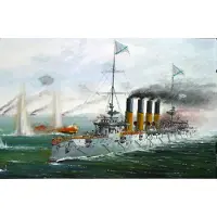 Zvezda - Russian Cruiser Varyag (Zve9014) - modelbouwsets, hobbybouwspeelgoed voor kinderen, modelverf en accessoires