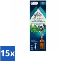 Glade 15 x - Geurstokjes Verfrissende Energie - Aromatherapie Geurverspreiding - 80 ml - Voordeelverpakking - 15 stuks
