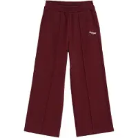 We fashion wide leg sweatpant - donkerrood Broek Meisjes Katoen Effen - maat 116