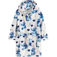 Next Badjas 'Lilo & Stitch' blauw / navy / poederroze / wit