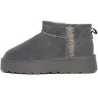Gooce Boots 'Wizz' taupe / donkergrijs
